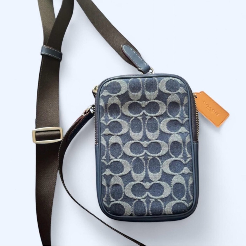 Coach Aden Denim Crossbody